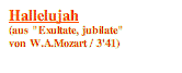 Textfeld: Hallelujah